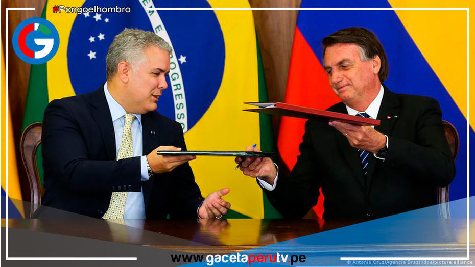 Los presidentes Duque y Bolsonaro se comprometen a defender la Amazonia