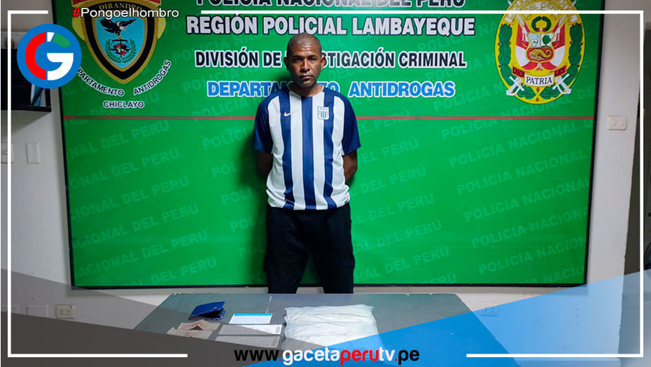 Detienen a burrier con 16 paquetes de droga en aeropuerto de Chiclayo