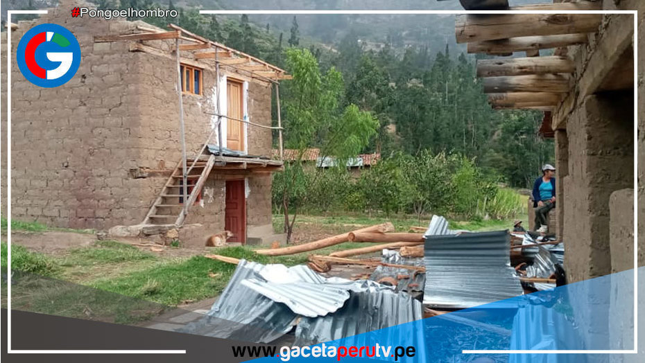 Fuertes vientos dañan vivienda de material rústico en Yungay