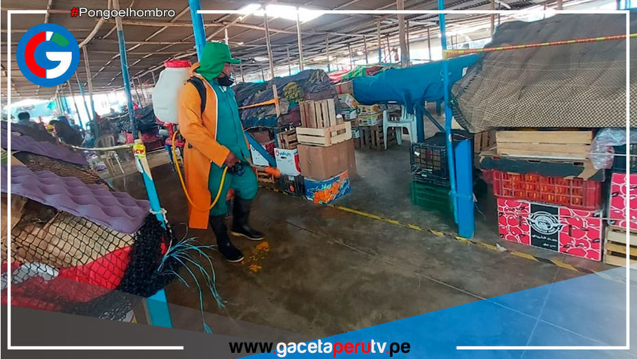 Chiclayo: desinfectan mercados para evitar contagios por la variante delta