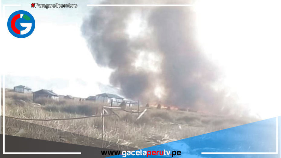 Incendio forestal destruye 20 viviendas y arrasa con cobertura natural en Puno