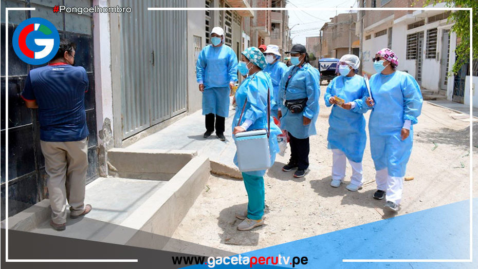50 brigadas vacunan casa por casa en pueblos jóvenes de Chiclayo