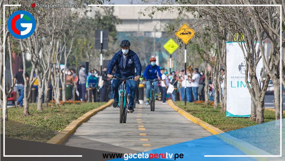 Alcalde de Lima entrega nueva ciclovía en av. Los Tusilagos en San Juan de Lurigancho