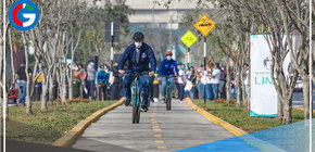 Alcalde de Lima entrega nueva ciclovía en av. Los Tusilagos en San Juan de Lurigancho