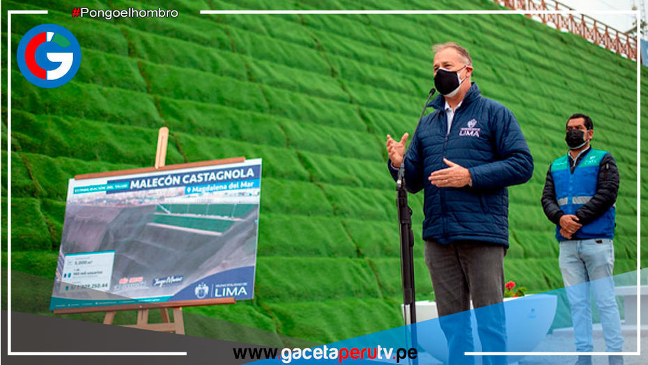 Alcalde de Lima entregó nuevo malecón Castagnola en Magdalena del Mar