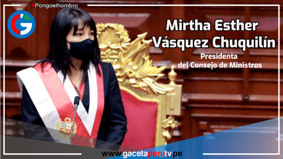 Mirtha Vásquez jura como presidenta del Consejo de Ministros