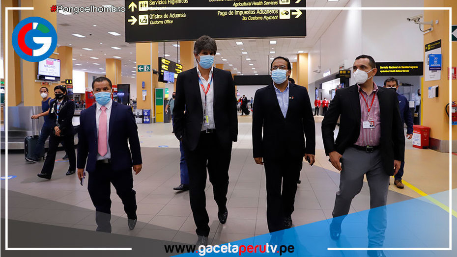 Ministro Sánchez inspeccionó aeropuerto internacional Jorge Chávez ante próximo incremento de aforo y vuelos