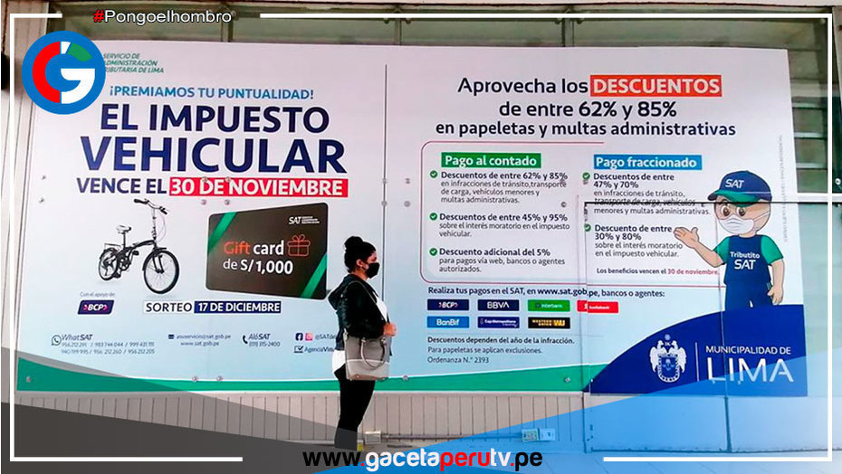 Impuesto vehicular: SAT Lima ofrece descuentos de hasta 100%
