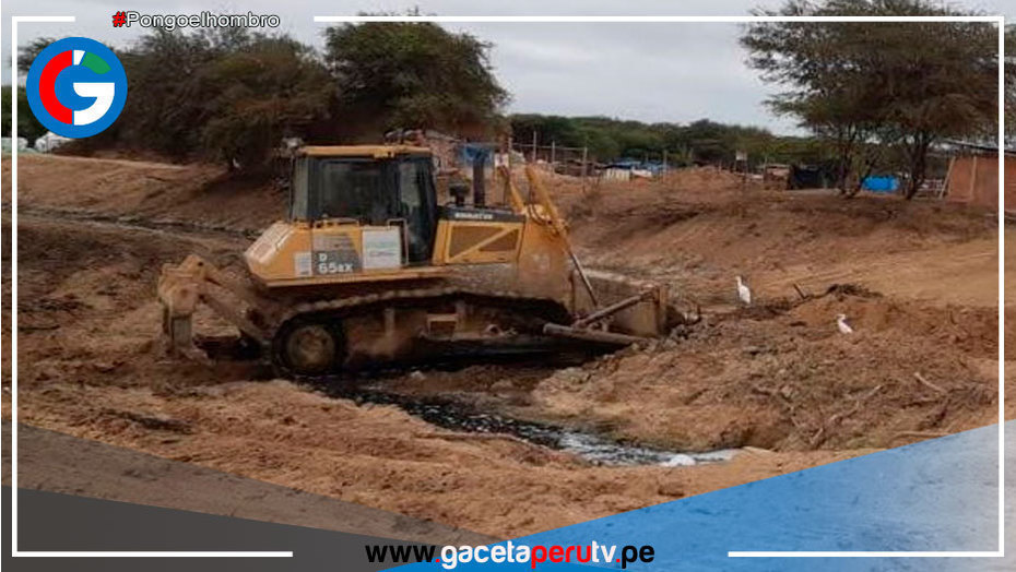 Culminan los trabajos de limpieza y descolmatación de la quebrada Pedregal en Tumbes