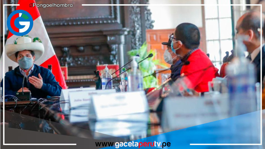 Representantes de medios locales de provincias se reúnen con presidente Pedro Castillo