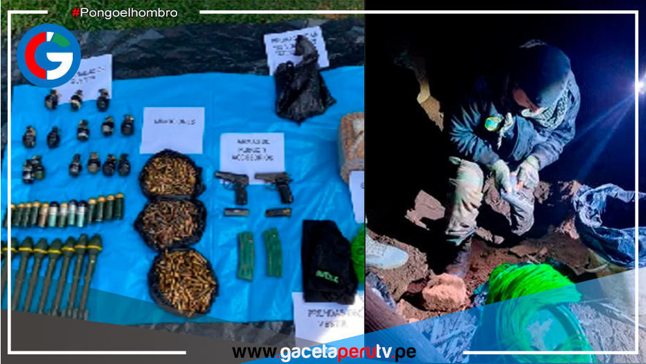 Hallan material de guerra y documentación de SL en Huancavelica