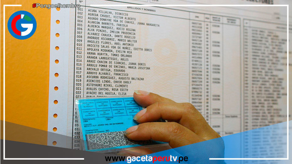 Publican padrón inicial de las Elecciones Regionales y Municipales 2022