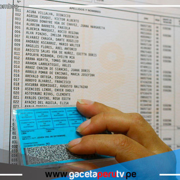 Publican padrón inicial de las Elecciones Regionales y Municipales 2022