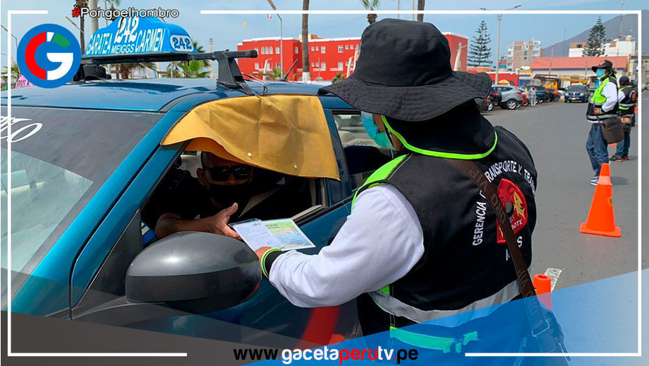 Autoridades verifican carnet de vacunación en choferes de transporte público en Chimbote