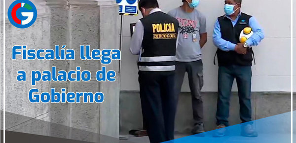 Personal del Ministerio Público llega a Palacio de Gobierno para diligencia por caso Petroperú