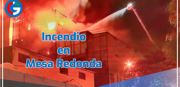 Incendio se registra en galería del Jirón Andahuaylas 