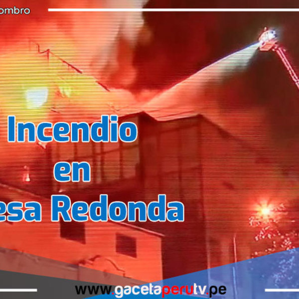 Incendio se registra en galería del Jirón Andahuaylas 