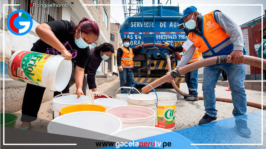 Sedapal repondrá el servicio de agua potable en 72 horas