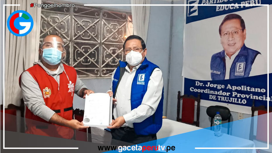 JNE visitó al responsable político de “Educa Perú” en la provincia de Trujillo, Dr. Jorge Apolitano
