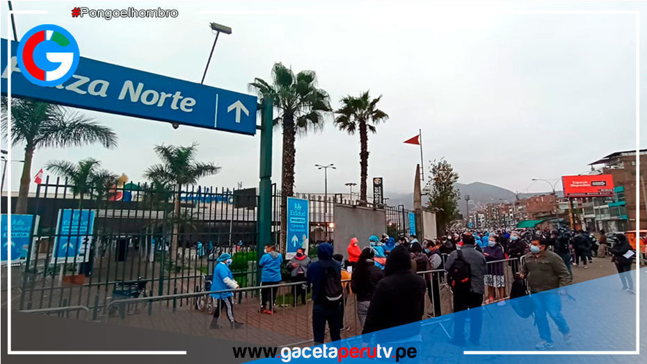 Vacunatorio de Plaza Norte no atenderá del 20 al 22 de septiembre