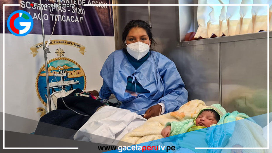 Puno: Gestante es atendida de emergencia para dar a luz a robusta bebé a bordo de PIAS Lago Titicaca