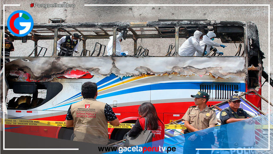 Fiori: confirman multa de S/ 3.3 mlls por incendio de bus donde murieron 17 pasajeros