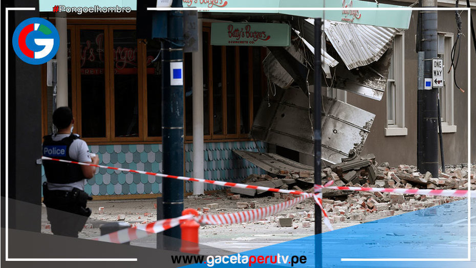 Las primeras imágenes de la destrucción dejada por el terremoto de 5,9 en Australia