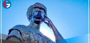 Cajamarca: estatuas amanecen con mascarillas para sensibilizar sobre su uso 