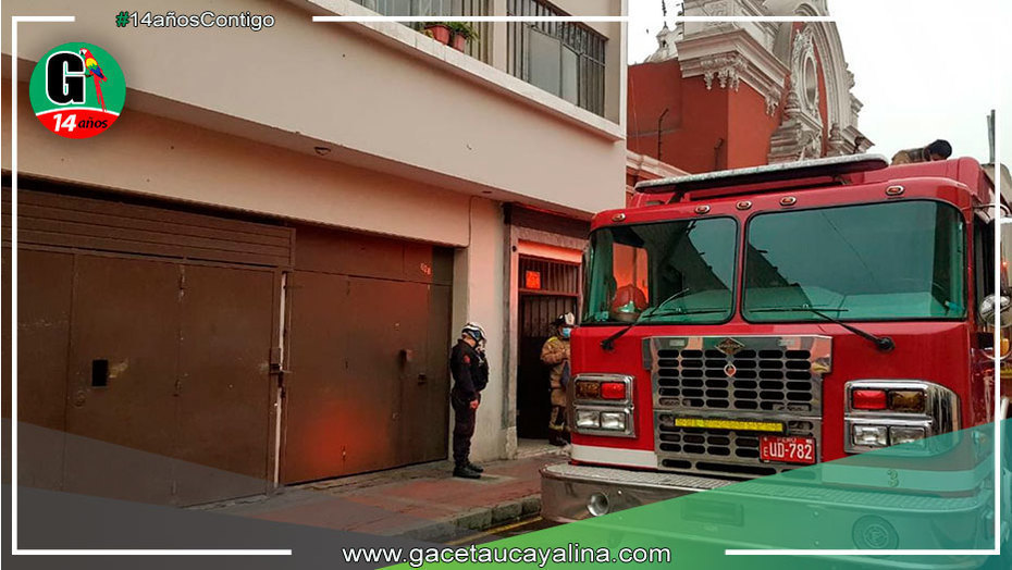 Incendio en edificio multifamiliar deja a una persona herida en el Cercado de Lima