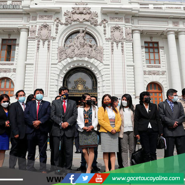 Bancada de Perú Libre rechaza declaraciones de la presidenta del Congreso