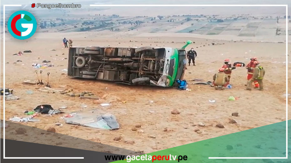 Tacna: dos muertos y alrededor de 20 heridos deja vuelco de bus cerca de la frontera