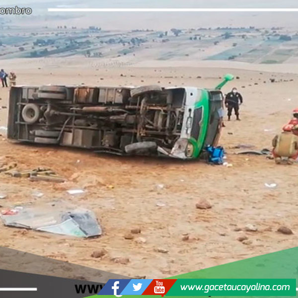Tacna: dos muertos y alrededor de 20 heridos deja vuelco de bus cerca de la frontera 