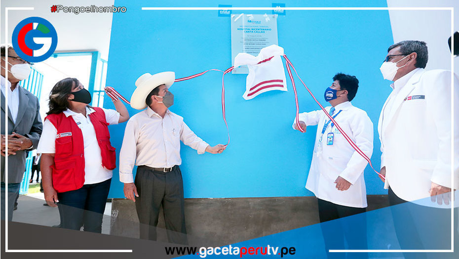 Presidente Pedro Castillo participa en la inauguración del hospital Bicentenario Canta Callao