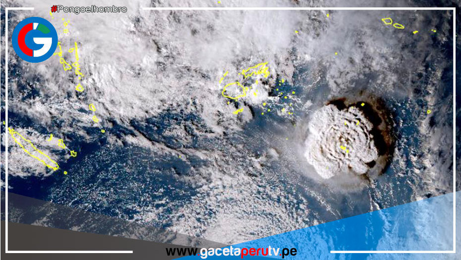 Nueva erupción volcánica en Tonga y se reportan grandes olas