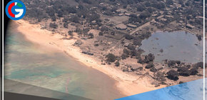 Imágenes aéreas muestran la devastación tras el tsunami