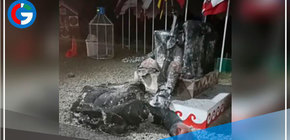 Delincuentes incendiaron por completo el "huaco de la fertilidad" de Moche