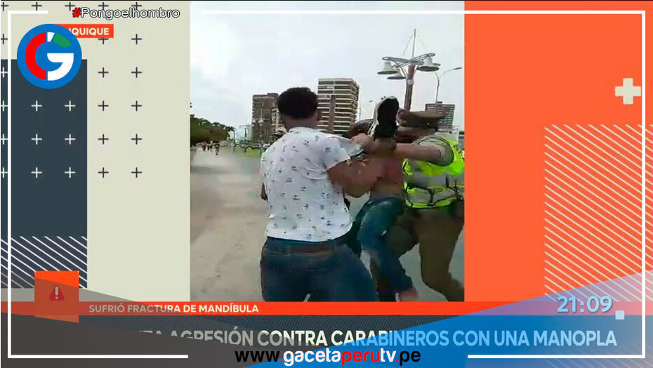 Venezolanos atacaron a policías en Chile