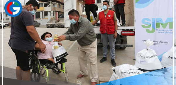 Entregan 1,812 canastas a población vulnerable en San Juan de Miraflores