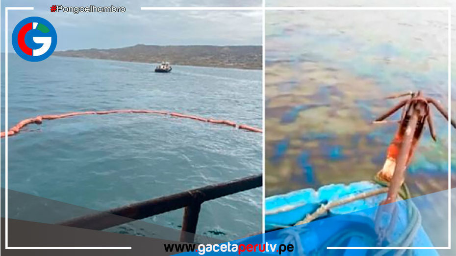 Nuevo derrame de petróleo en el mar de la playa Cabo Blanco en Piura