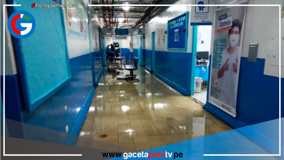 Por lluvias colapsan diversos servicios de hospital de EsSalud en Pasco