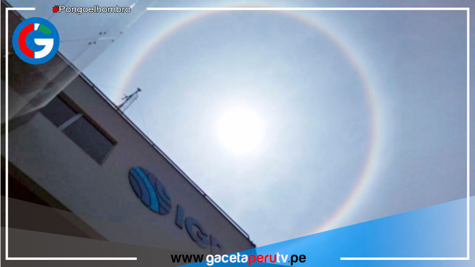 Halo solar se pudo observar en distritos de Lima