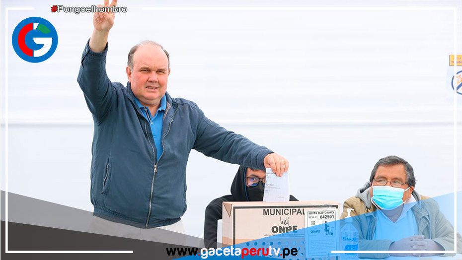 Candidato Rafael López-Aliaga votó en Miraflores
