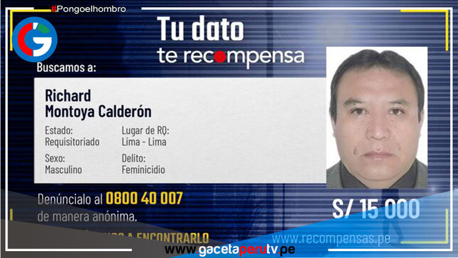 Incluyen en Programa de Recompensas a presunto feminicida de Comas