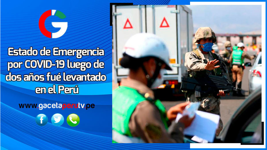 Levantan el Estado de Emergencia por COVID-19 en el Perú