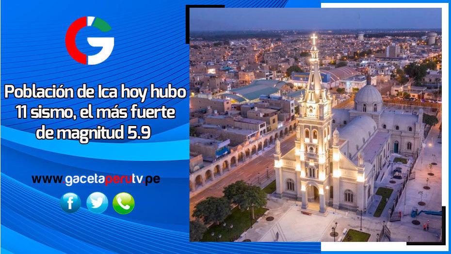 Varios sismos se registraron en la región Ica