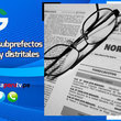 Designan 13 subprefectos provinciales y distritales 