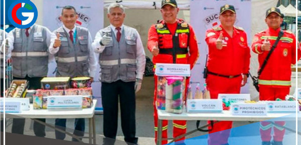 Bomberos y Sucamec inician labores para garantizar seguridad en Mesa Redonda