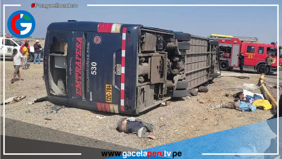 Al menos 12 personas murieron en trágico accidente de bus interprovincial en San Pedro de Lloc