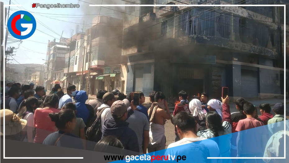 Saquean sede del Ministerio Público de Huanta tras muerte de estudiante