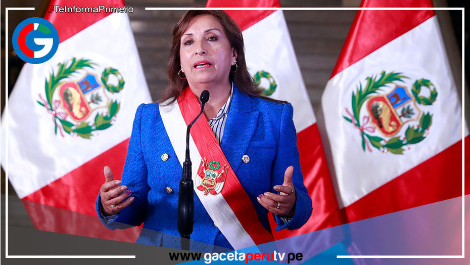 Boluarte anuncia que presentará al Congreso proyecto de ley para adelantar elecciones a abril de 2024